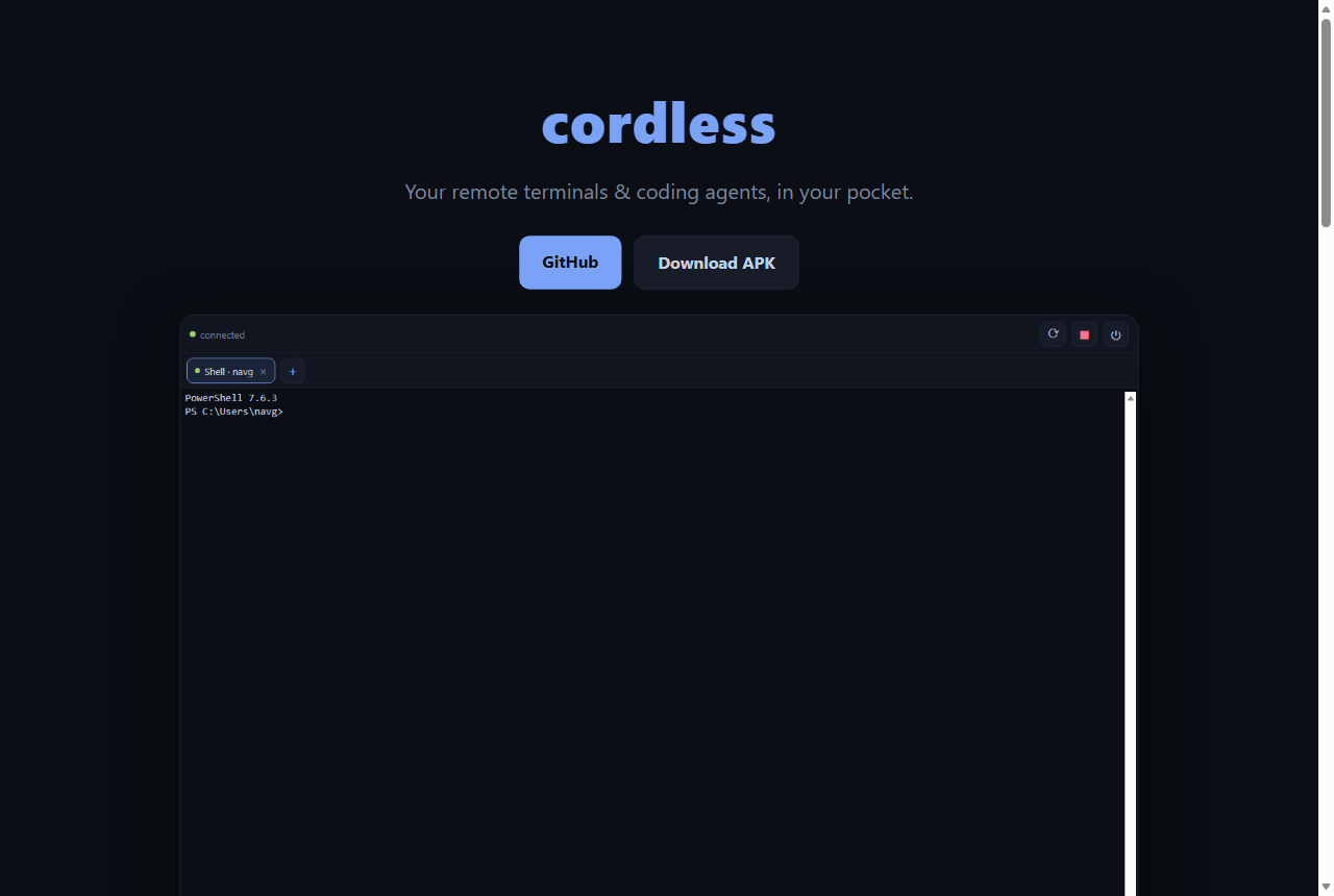 cordless — remote terminals in your pocket