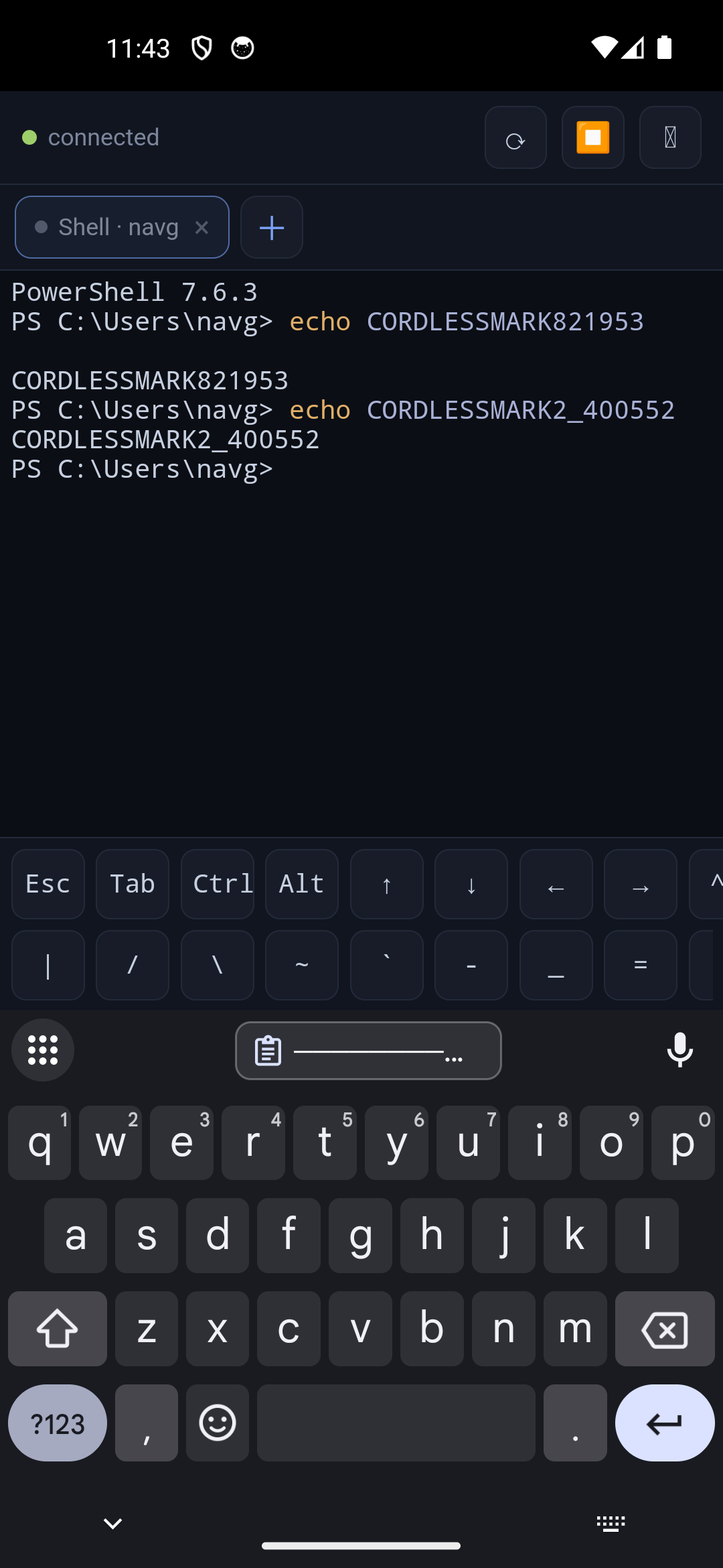 touch key bar