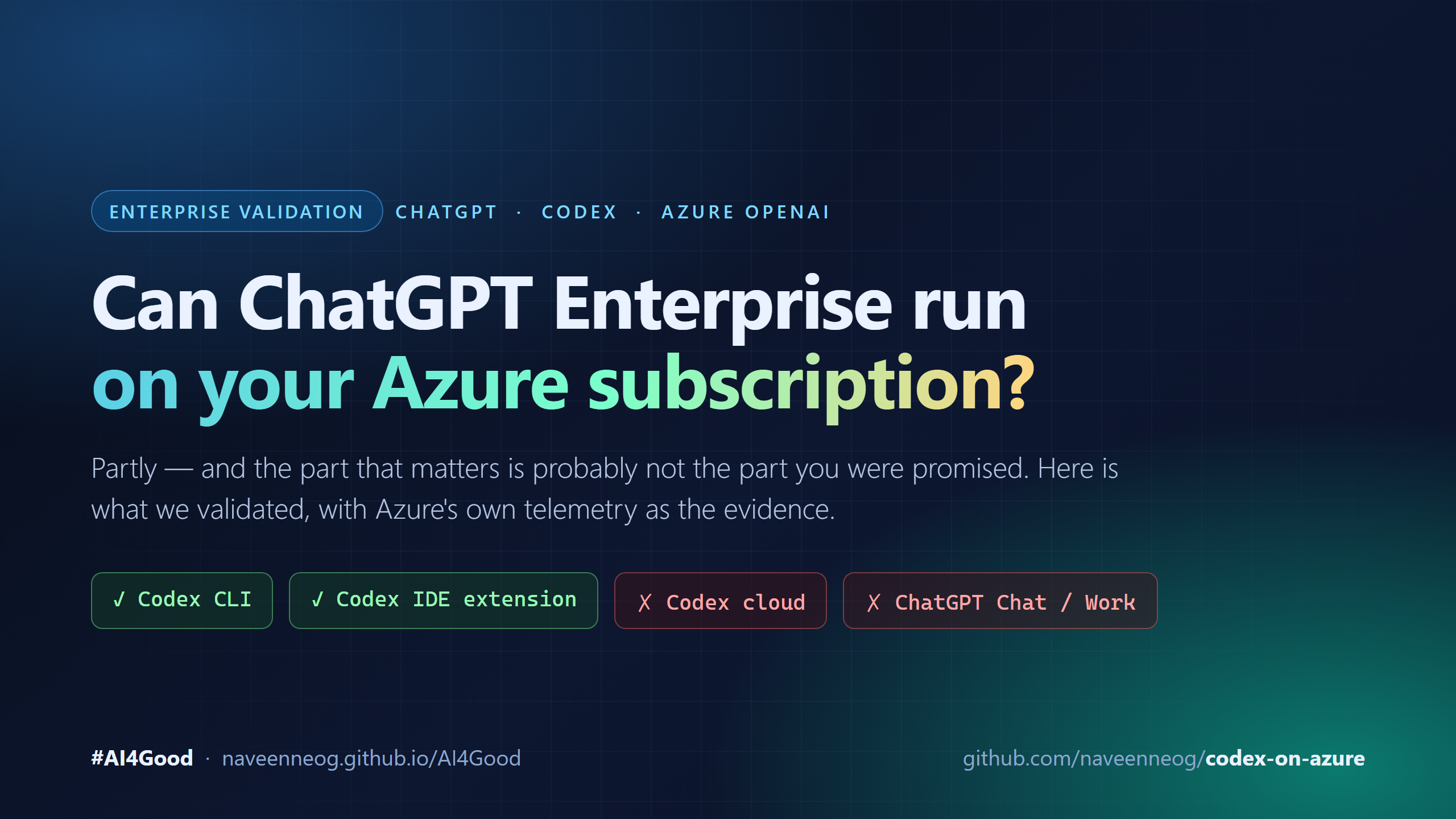 Can ChatGPT Enterprise run on your Azure subscription?