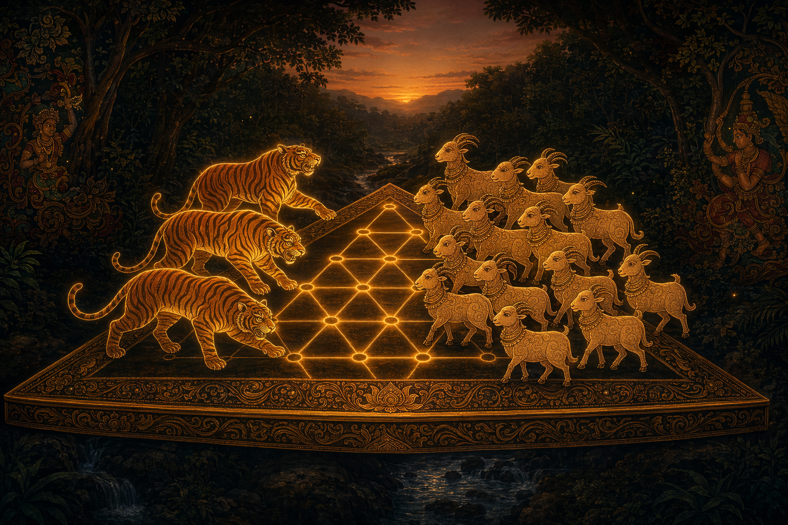 Aadu Huli — tigers and goats
