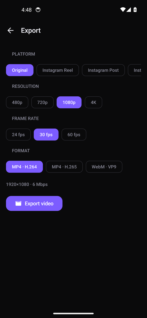 ActionCut export