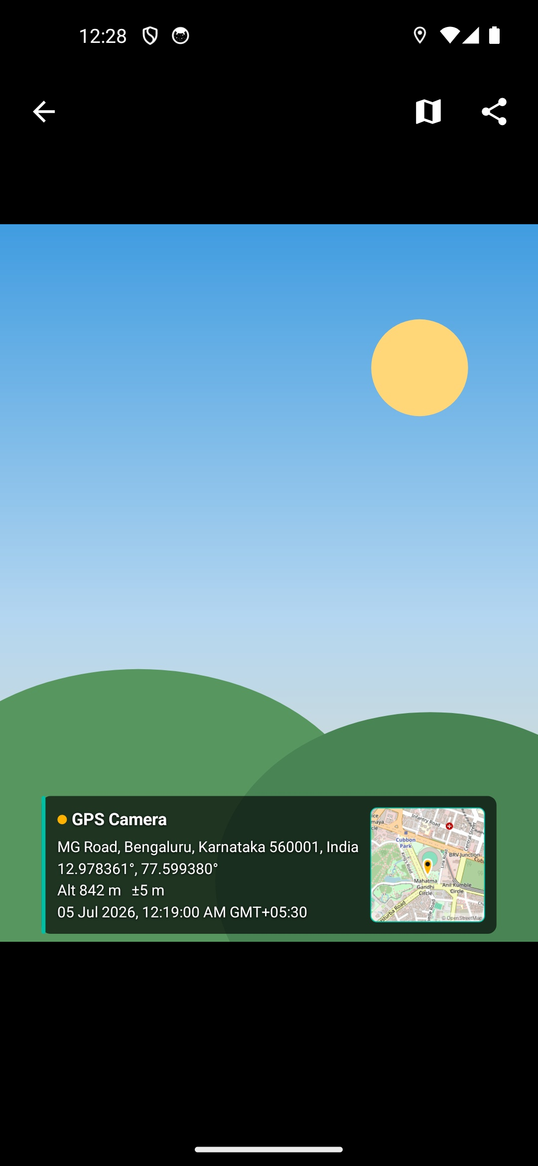 Full-screen photo viewer